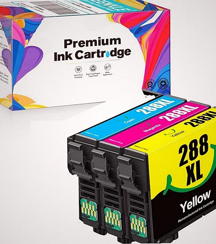 3-Pack eJet Replacement 288XL Color Ink Cartridges for Epson Expression XP-446