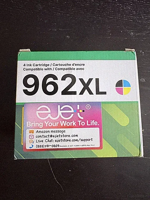 4pack 962XL Ink Cartridge For HP 962 OfficeJet Pro 9010 9016 9015 9018 9020 9025