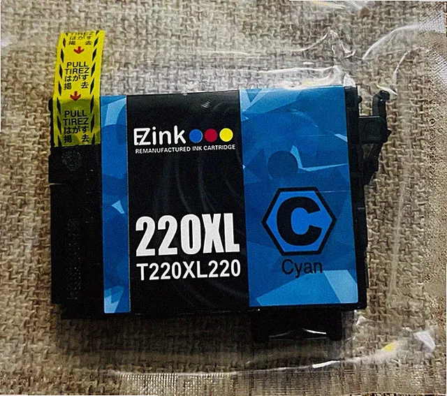 T220XL Cyan Color Ink Cartridge For Epson WorkForce WF-2660 WF-2750 WF-2760